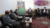 دیدار و گفتگوی دکتر تقوی سپرست شبکه بهداشت و درمان دامغان با امام جمعه معزز دیباج