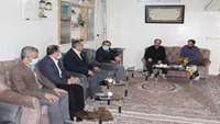 دیدار مدیر شبکه بهداشت و درمان دامغان و سرپرست بیمارستان ولایت با جانباز دفاع مقدس