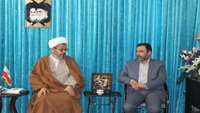 دیدار مدیر شبکه بهداشت و درمان و سرپرست بیمارستان ولایت با امام جمعه معزز دامغان به مناسبت هفته سلامت