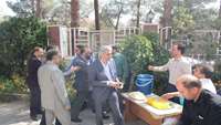 بازدید دکتر دانایی از ایستگاه صلواتی و فضاسازی مناسب ستاد شبکه بهداشت و درمان شهرستان دامغان به مناسبت گرامیداشت هفته دفاع مقدس