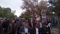 حضور مدیر و پرسنل شبکه بهداشت و درمان شهرستان دامغان در راهپیمایی حمایت از سپاه پاسداران انقلاب اسلامی